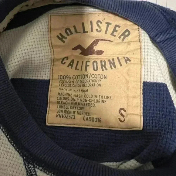 Hollister Long Sleeve Crew Neck Shirt A6 - Picture 3 of 3